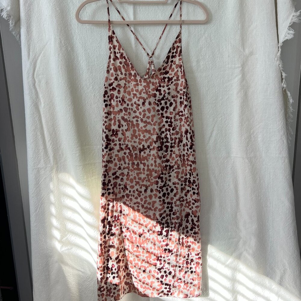 Printed Slip Midi Dress